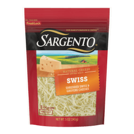 Sargento® Natural Swiss Shredded Cheese, Fine Cut, 5 oz.