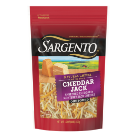 Sargento® Natural Cheddar Jack Shredded Cheese, Fine Cut, 16 oz.