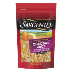 Sargento® Natural Cheddar Jack Shredded Cheese, Fine Cut, 16 oz.