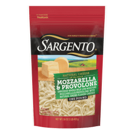 Sargento® Natural Mozzarella & Provolone with Natural Smoke Flavor Shredded Cheese, Traditional Cut, 16 oz.