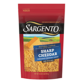Sargento® Natural Sharp Cheddar Shredded Cheese, Fine Cut, 16 oz.