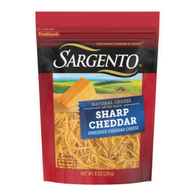 Sargento® Natural Sharp Cheddar Shredded Cheese, Fine Cut, 8 oz.