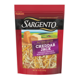 Sargento® Natural Cheddar Jack Shredded Cheese, Fine Cut, 8 oz.