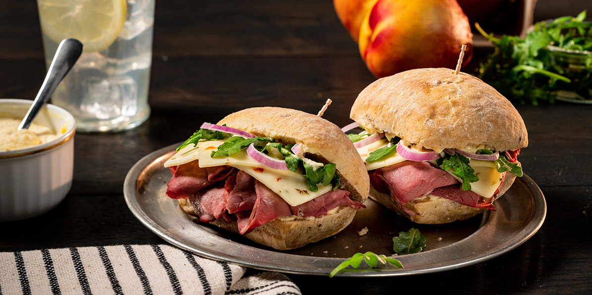 Roast Beef and Pepper Jack Sliders