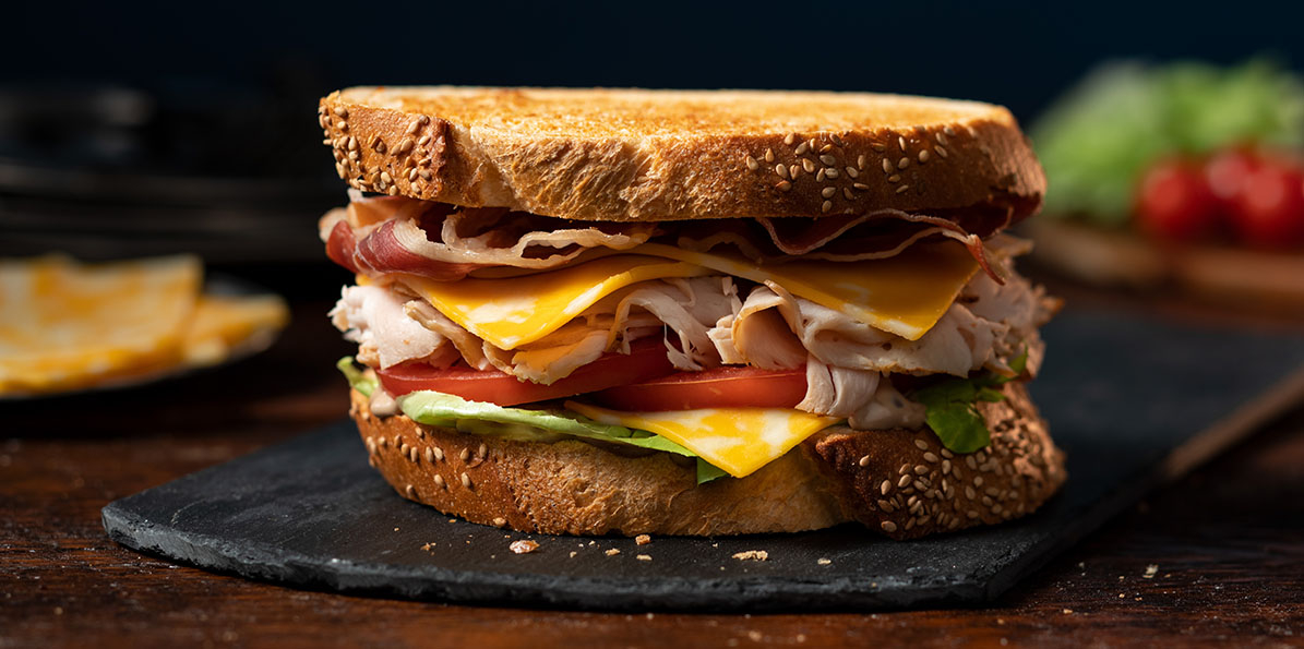 Prosciutto & Turkey Club Sandwich