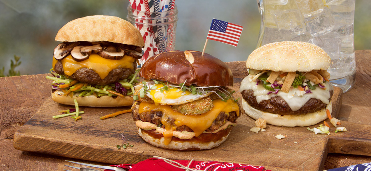 4th July Burgers Website Hero