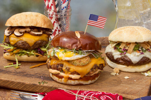 4th July Burgers Website Hero
