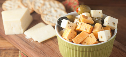 Marinated Cheese and Olives using Sargento® Tastings® Cheese