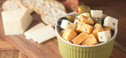 Marinated Cheese and Olives using Sargento® Tastings® Cheese