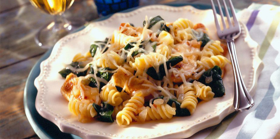 1218 Chicken with Pasta Spinach