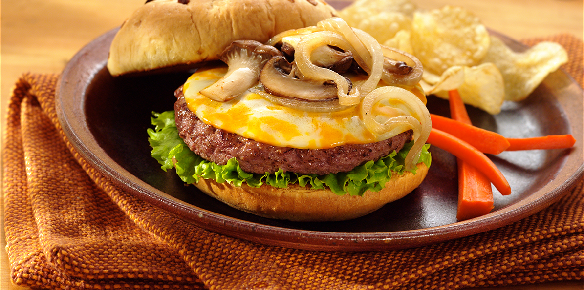 Smothered Mushroom Burgers Recipe Sargento® Foods Incorporated