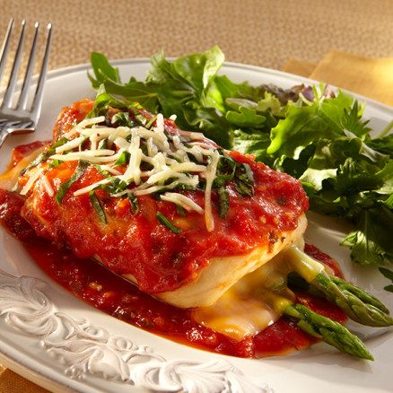 1895 Chicken Rollatini with Asparagus and Cheddar
