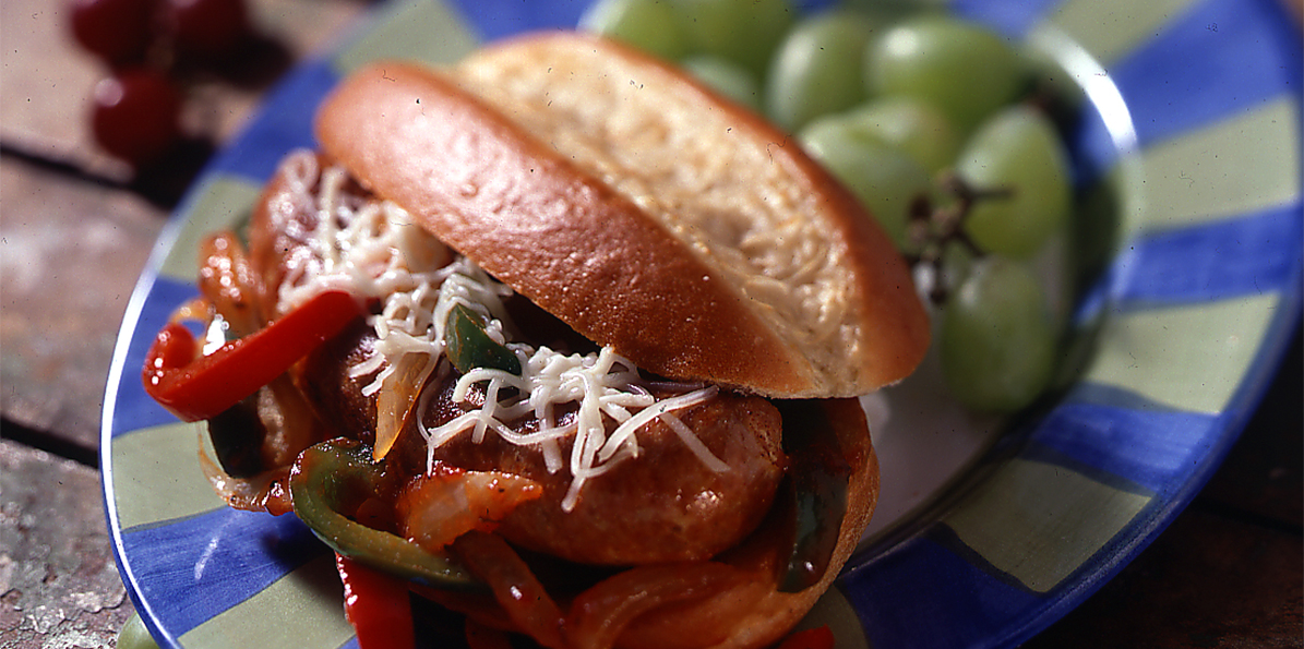 470 Grilled Italian Sausage and Pepper Sandwich