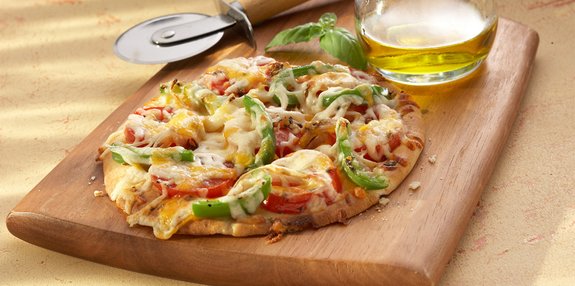 69 vegetable pita pizzas