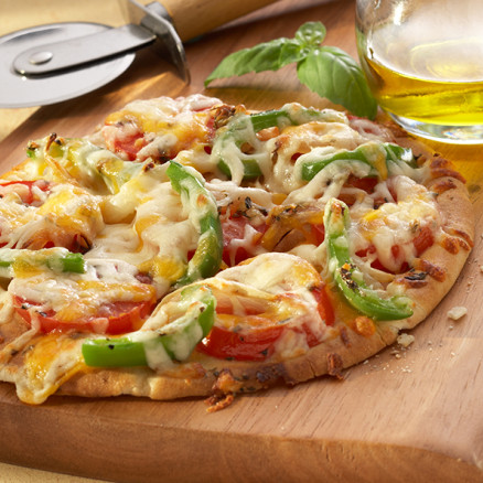 69 vegetable pita pizzas
