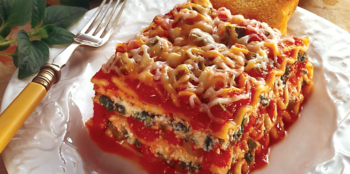 70 Three Cheese Veggie Lasagna