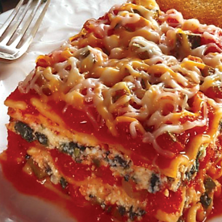 70 Three Cheese Veggie Lasagna