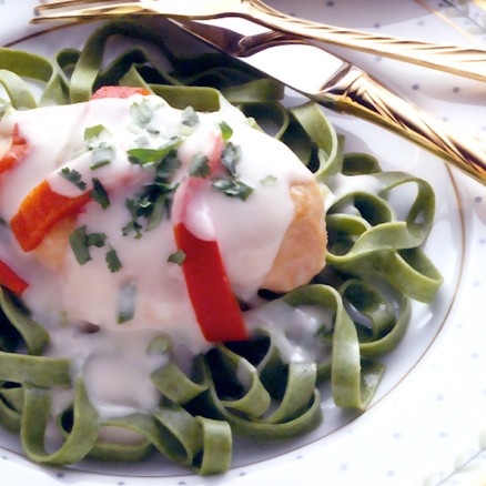 74 Chicken with Fettucini
