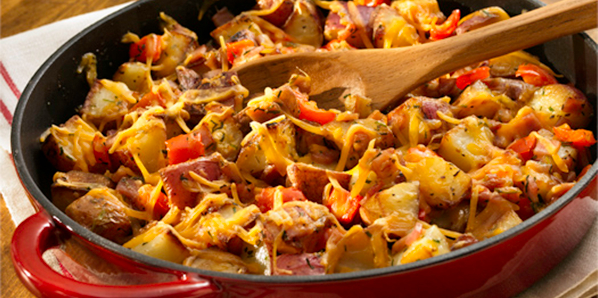 850 cheesy breakast potatoes