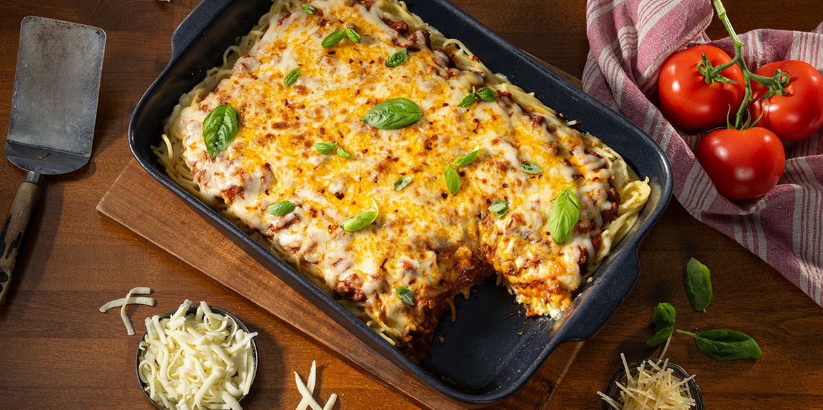 Ultimate Spaghetti Bake with Cheese Recipe Sargento