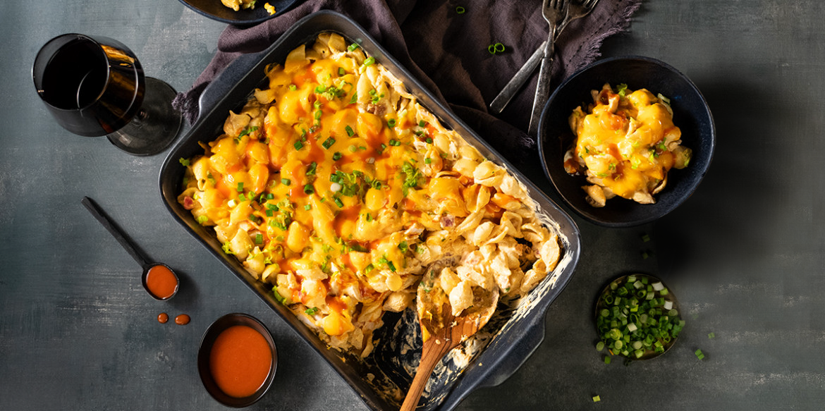 Buffalo Chicken Mac & Cheese Casserole Recipe Sargento
