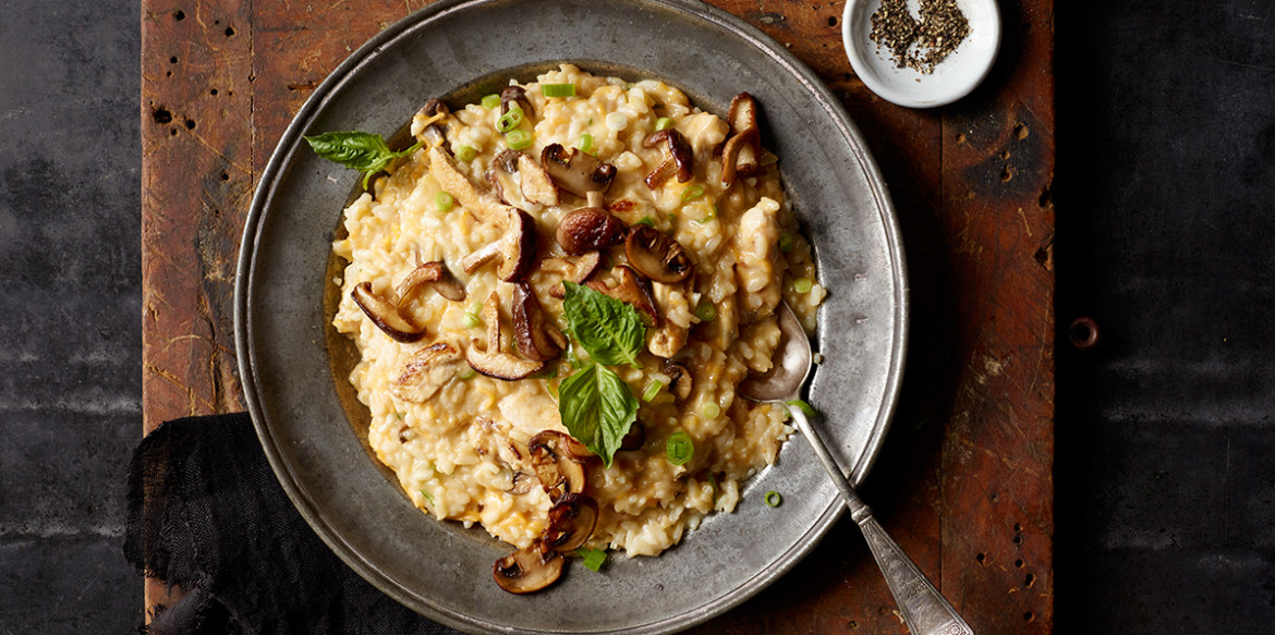 Cheesy Chicken Risotto