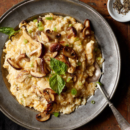 Cheesy Chicken Risotto