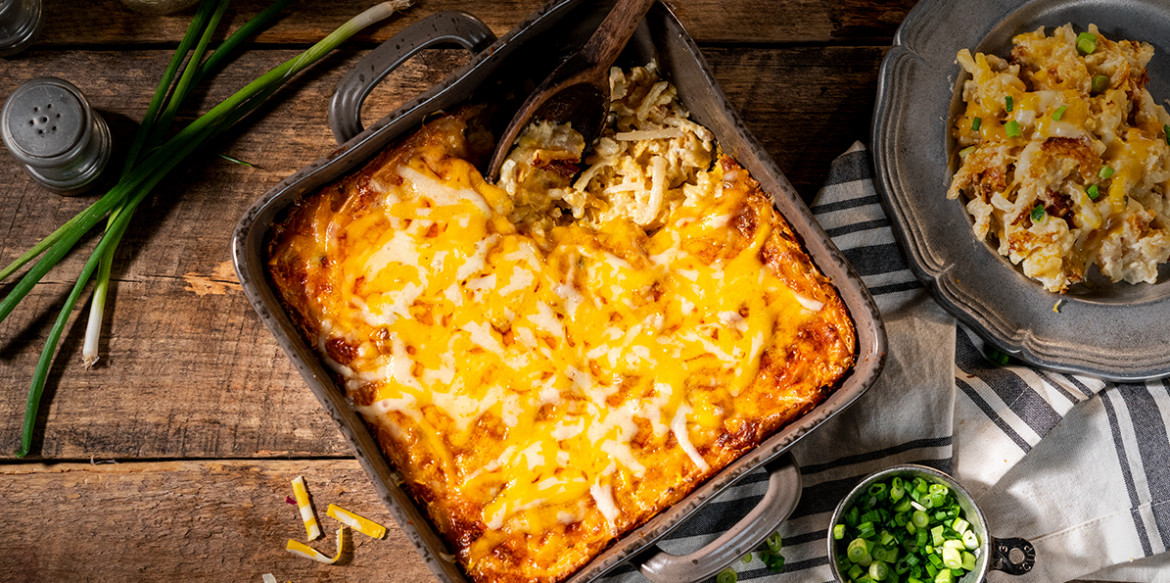 Cheesy hash browns