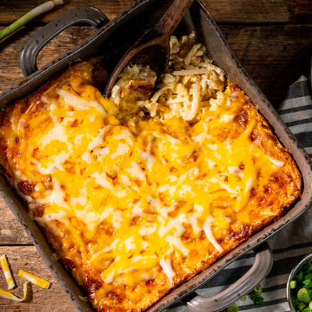 Cheesy hash browns
