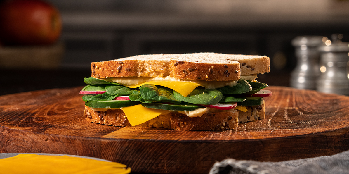 Veggie & Hummus Sandwiches Recipe Sargento
