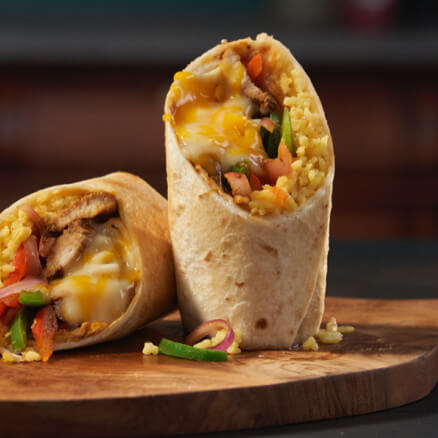 Oaxacan Chicken Burritos