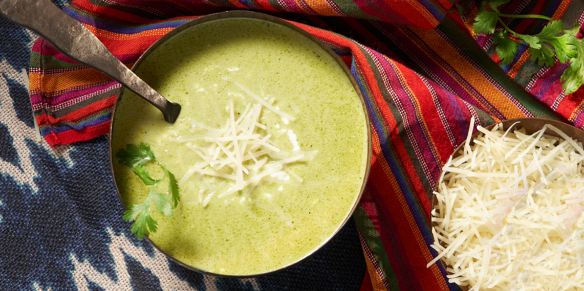 Spicy Roasted Poblano Soup with Cheddar Cheese | Sargento® Foods Incorporated