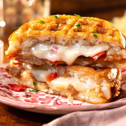 TaterTot Waffle Sandwich