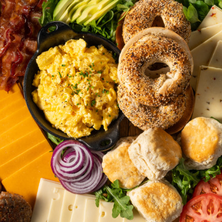 breakfast sandwich board