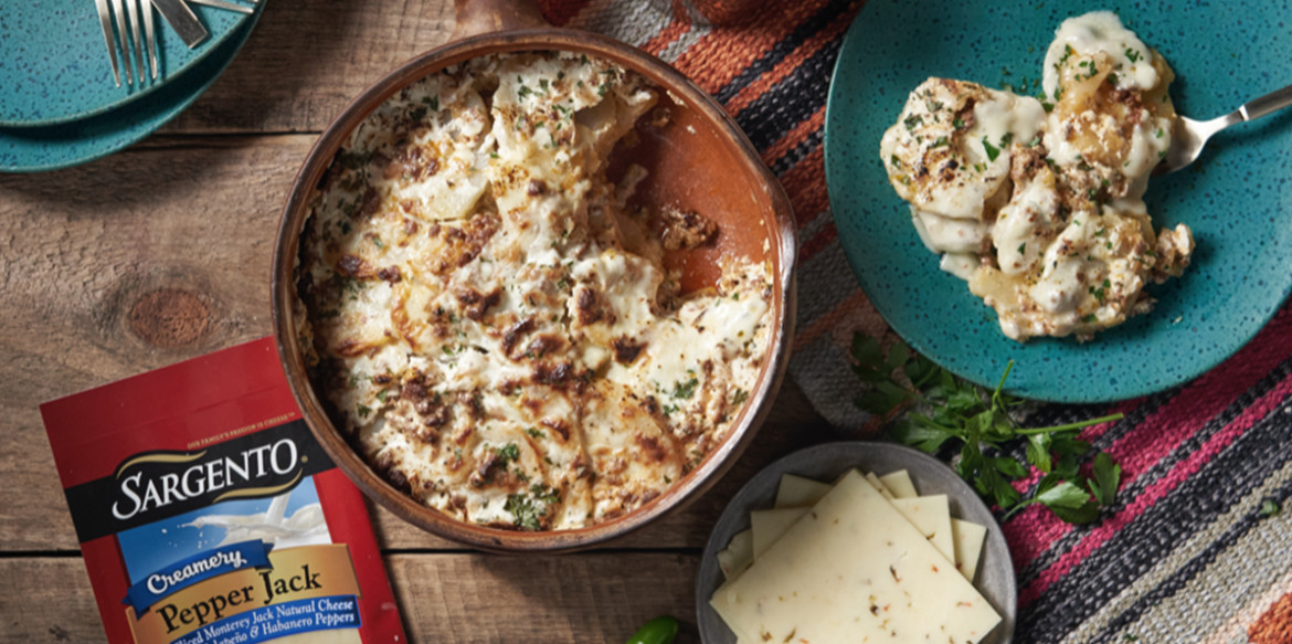 chorizo gratin