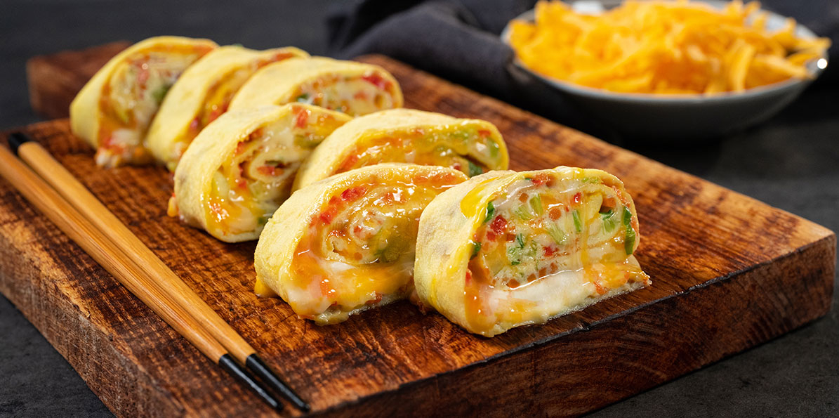Egg roll sushi deals