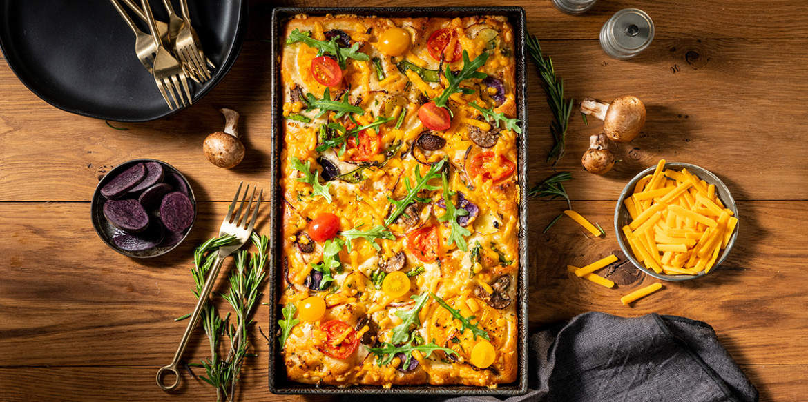 Vegetable & Cheese Focaccia  