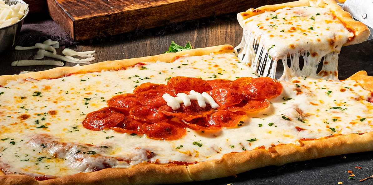 Pepperoni Football Pizza Recipe Sargento