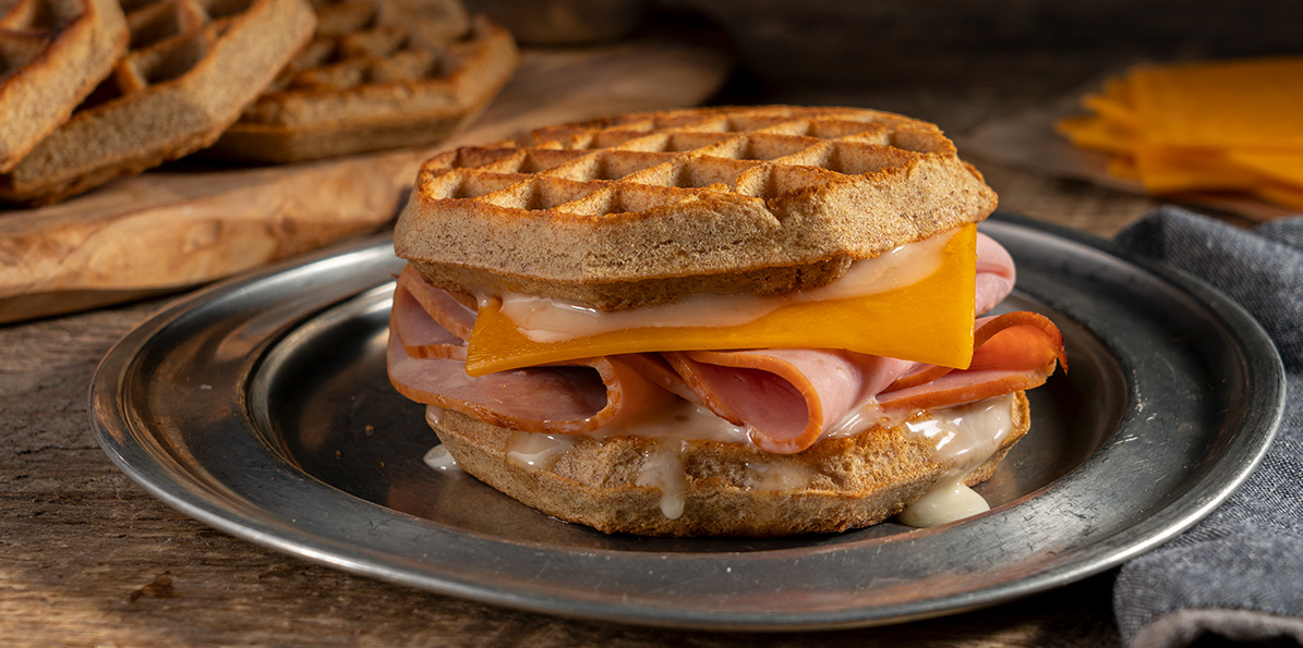 Ham & Cheese Waffle Sandwich Recipe Sargento