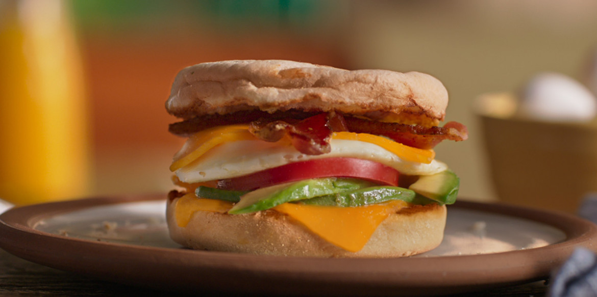 mildcheddar breakfast sandwich
