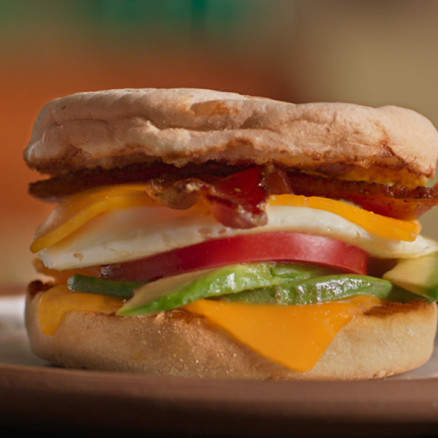 mildcheddar breakfast sandwich