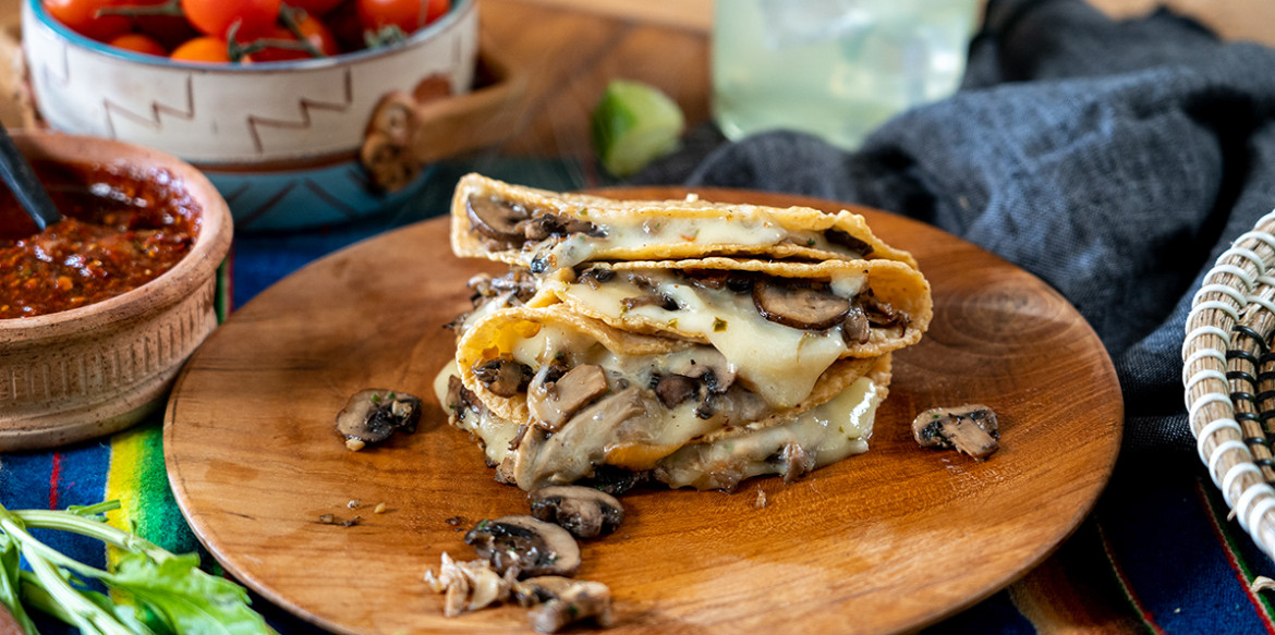 mushroomquesadilla