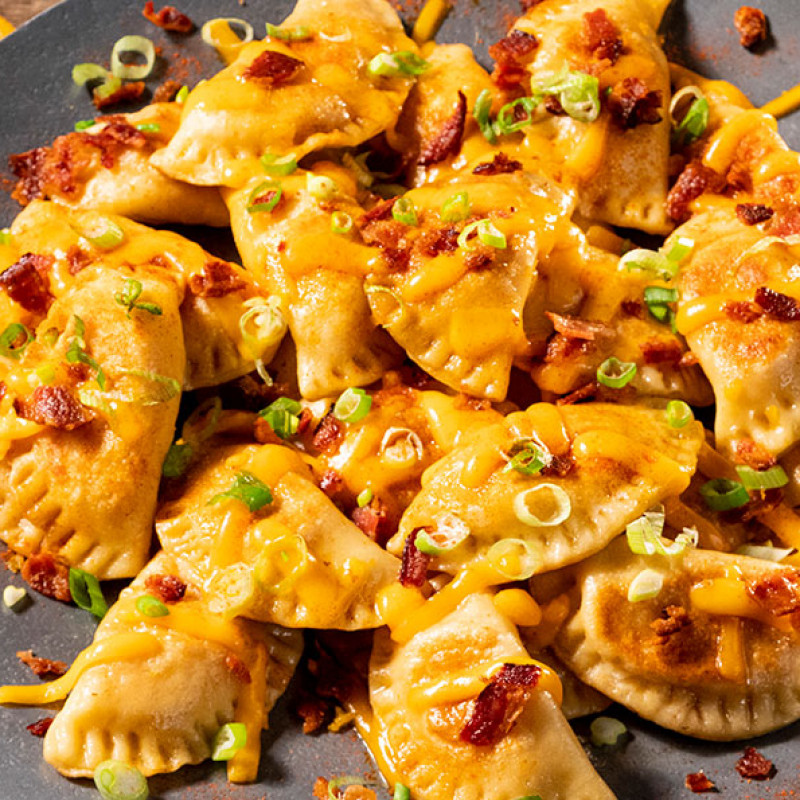 Cheesy Bacon Pierogis-image