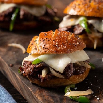 philly cheesesteak sliders web