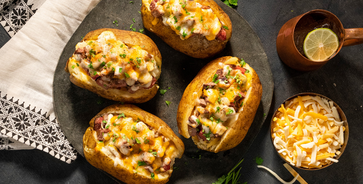 Carne Asada and Cheese Broiled Potatoes | Sargento® Foods Incorporated
