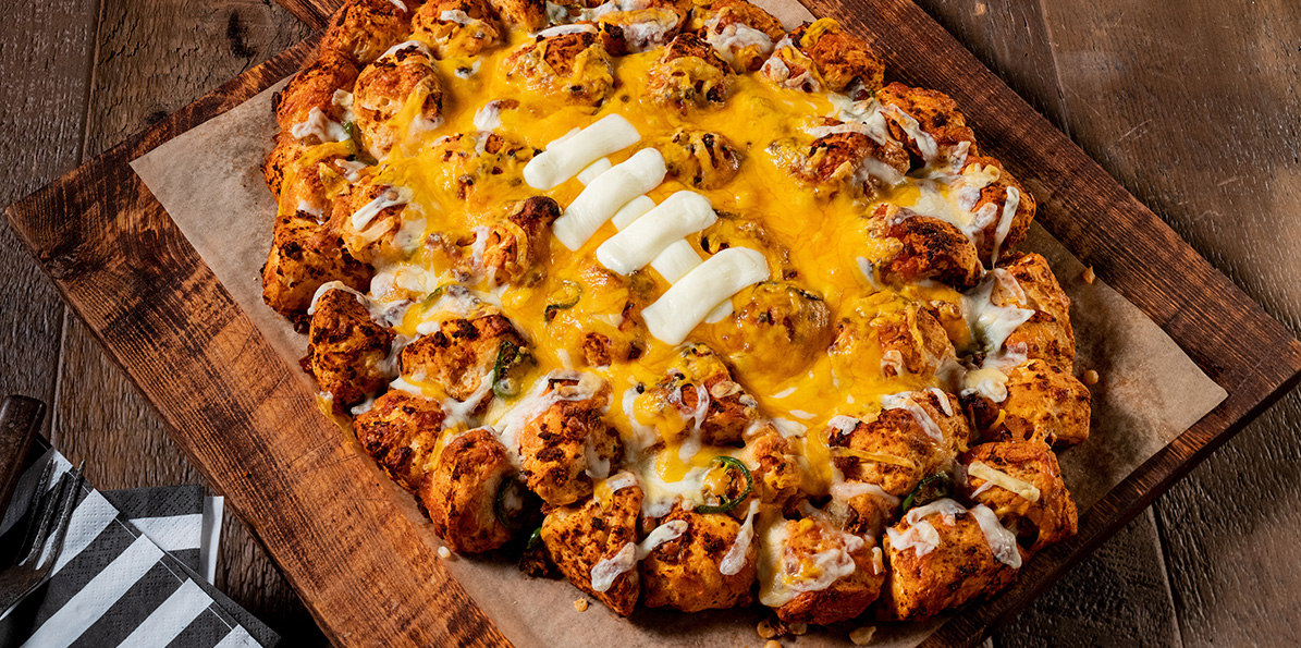 Cheesy Chorizo Football Pull-Apart Bread | Sargento® Foods Incorporated