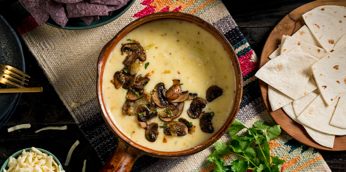 Mushroom Queso Fundido Recipe Sargento