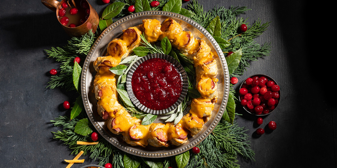 sausage wreath