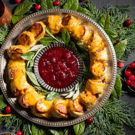 sausage wreath