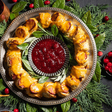 sausage wreath